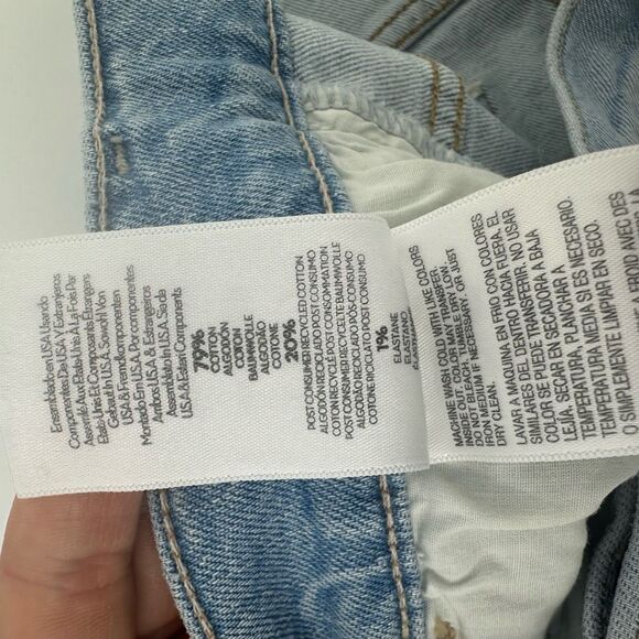 Mother The Hustler Roller Flood in Cheri Cheri Size 30 High Rise Wide Leg Light - Picture 8 of 15